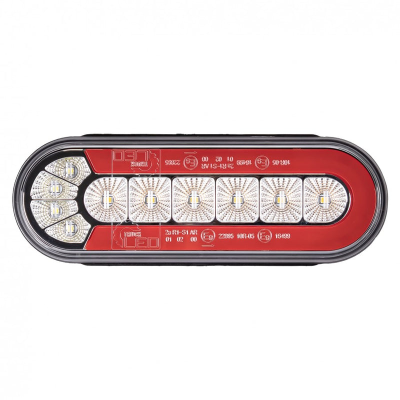 LED-bakljus 12/24V, 31 dioder, ECE/R7/R6/R23/R10