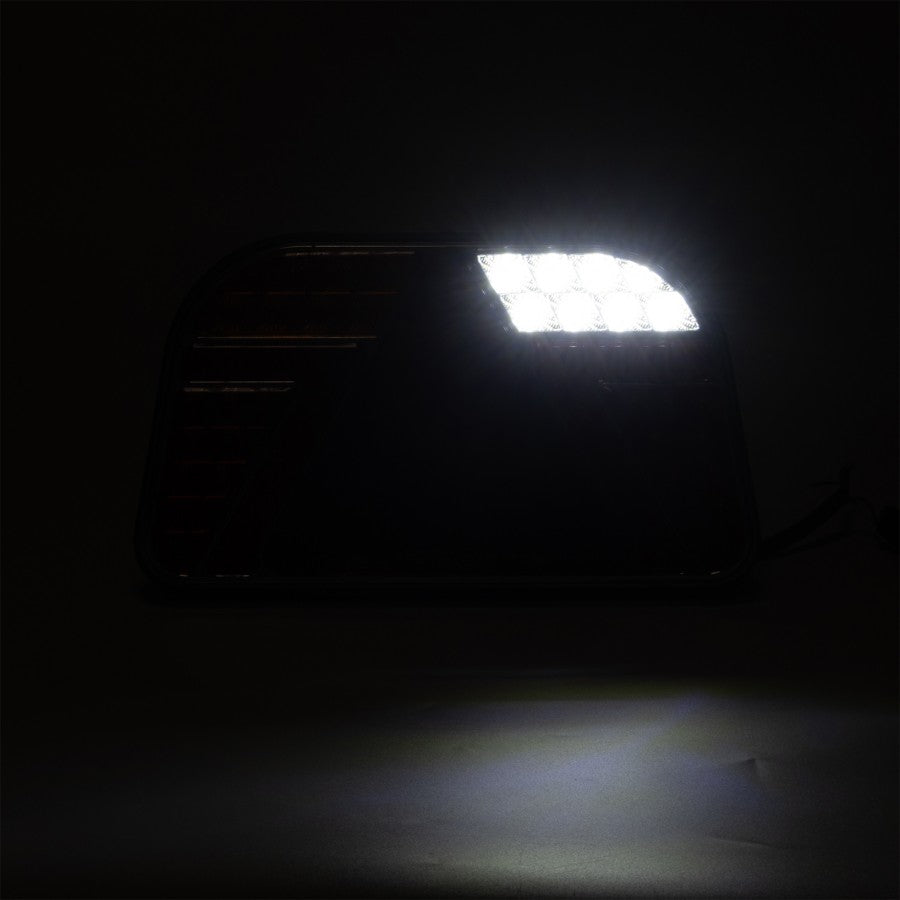 KAMAR TL 5-FUN LED aizmugurējais kombinētais lukturis, labais, 82LED, 12/24V, 7 funkcijas, trijstūra atstarotājs, IP67, 260x150x70mm, 25cm kabelis, ECE homologācija, 2 gadu garantija