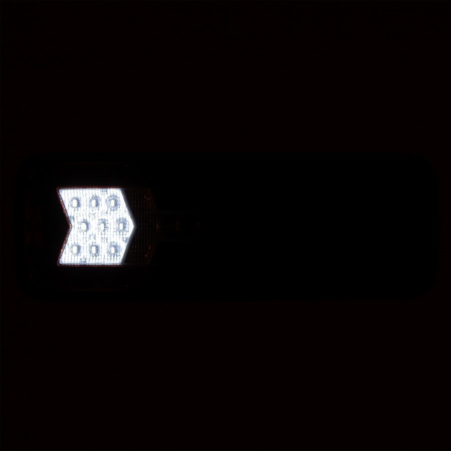 KAMAR LED Taillight L1913 12/24 V with Dynamic Turn Signal, Fog Light, and Reverse Light