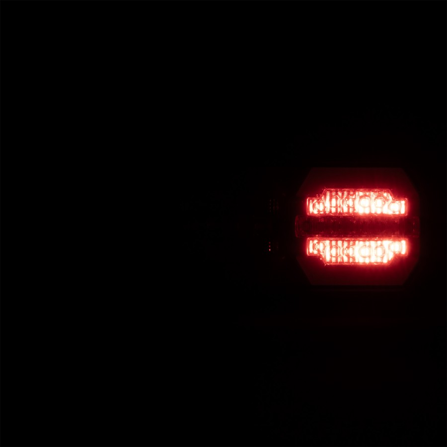 KAMAR LED neon aizmugures lampa 12/24 V ar dinamisko pagrieziena rādītāju un daudzfunkciju apgaismojumu