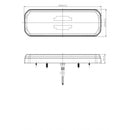 KAMAR LED neon aizmugures lampa 12/24 V ar dinamisko pagrieziena rādītāju un daudzfunkciju apgaismojumu