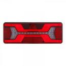 KAMAR KMR7 LED aizmugures lampa L1955 kreisā 12/24 V ar 140 LED, trīsstūra atstarotāju, miglas un atpakaļgaitas gaismu