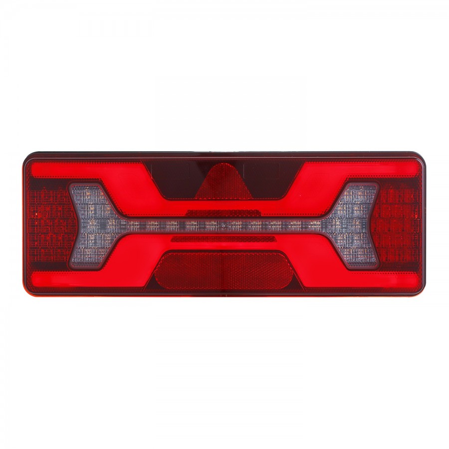 KAMAR KMR7 L1956 правый – LED задний фонарь с треугольным отражателем, противотуманным светом и светом заднего хода, 140 LED, 12/24 В