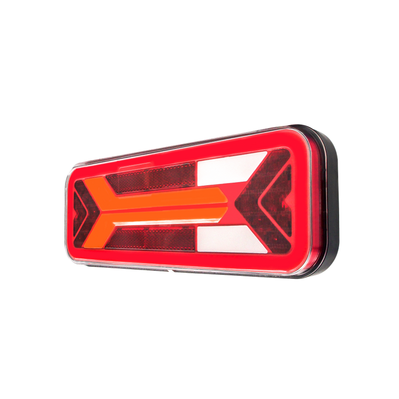 KAMAR L1959 kreisais LED aizmugurējais kombinētais lukturis, 98 LED, 12/24V, 6 funkcijas, dinamiskais pagrieziena rādītājs, NEON efekts, IP67, 283x100x33mm, ECE homologācija, 2 gadu garantija