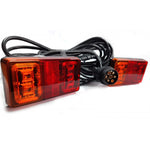 KAMAR LED piekabes aizmugurējo lukturu komplekts L2295-Z ar 7,5 m kabeli un 7 kontaktu spraudni, 12/24 V
