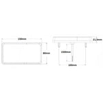 KAMAR LED aizmugures lampa L2295 12/24 V ar 16 LED, stop signālu, pagrieziena un gabarītgaismu