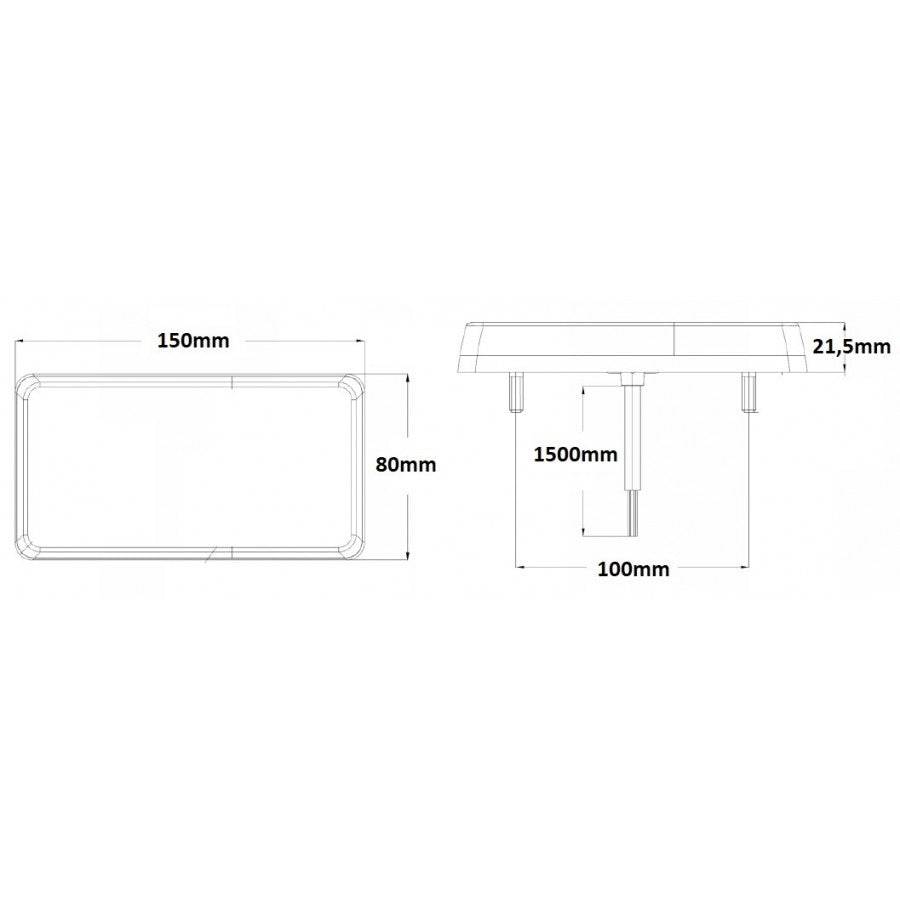 KAMAR LED aizmugures lampa L2295 12/24 V ar 16 LED, stop signālu, pagrieziena un gabarītgaismu