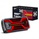 KAMAR X-SPIDER LED aizmugures lampa L2425 COF 10–30 V IP67 ar atpakaļgaitas gaismu un 69 LED