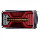 KAMAR X-SPIDER LED aizmugures lampa L2425 COF 10–30 V IP67 ar atpakaļgaitas gaismu un 69 LED