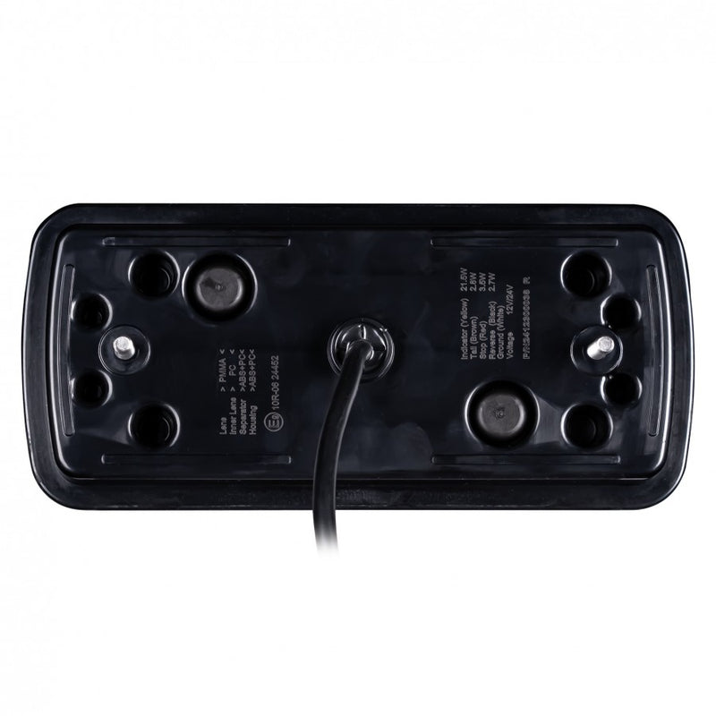 KAMAR X-SPIDER LED aizmugures lampa L2425 COF 10–30 V IP67 ar atpakaļgaitas gaismu un 69 LED