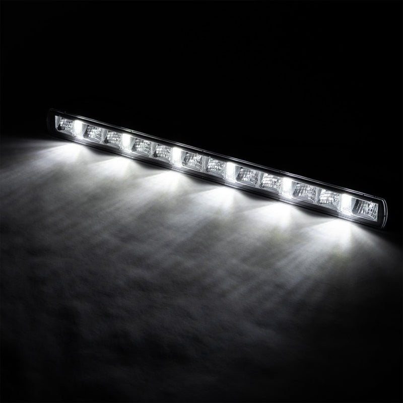 KAMAR L3418 LED tālās gaismas lukturis ar dienas gaitas gaismu, 524mm, 47W+3W, 3340Lm, 12/24V, 12 LED, IP67, ECE R10/R148/R149, 2 gadu garantija