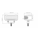 KAMAR LED tālās gaismas lampa L3420 24 W 1750 lm 12/24 V IP67 kravas automašīnām un tehnikai