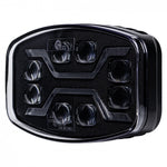 54W LED tālās gaismas lukturis KAMAR X-SPIDER L3436 ar baltu pozīcijas gaismu un dzintarkrāsas stroboskopu, 72 LED, 12/24V, IP6K9K, 245x159x90,65mm, 2 gadu garantija