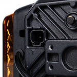 LED headlight with heated lens, 48 LEDs, 12/24 V