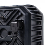LED headlight with heated lens, 48 LEDs, 12/24 V