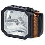 LED headlight with heated lens, 48 LEDs, 12/24 V