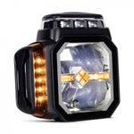 LED priekšējais lukturis ar miglas gaismu un apsildāmu stiklu, 51 LED, 12/24 V
