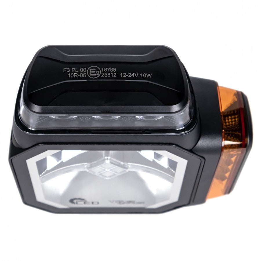 LED priekšējais lukturis ar miglas gaismu un apsildāmu stiklu, 51 LED, 12/24 V