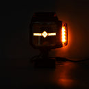 LED priekšējais lukturis ar stroboskopa funkciju un apsildāmu stiklu, 81 LED, 12/24 V
