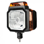 LED priekšējais lukturis ar stroboskopa funkciju un apsildāmu stiklu, 81 LED, 12/24 V