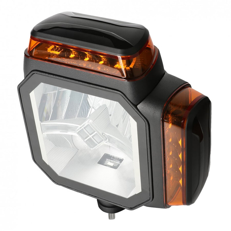LED priekšējais lukturis ar stroboskopa funkciju un apsildāmu stiklu, 81 LED, 12/24 V