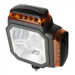 LED priekšējais lukturis ar stroboskopa funkciju un apsildāmu stiklu, 81 LED, 12/24 V