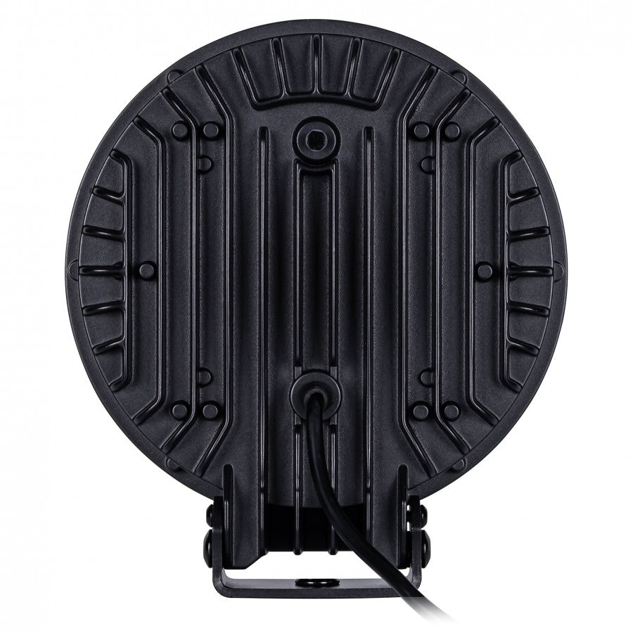 KAMAR X-SPIDER TOXIC L3440 LED tālās gaismas lukturis ar balto pozīcijas un oranžo brīdinājuma gaismu, 80/3/14W, 12/24V, 10+42LED, IP6K9K/IP6K8, 2,5m kabelis, ECE R10/R65/R148/R149, 2 gadu garantija