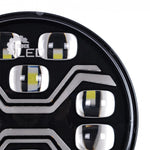 KAMAR X-SPIDER TOXIC L3440 LED tālās gaismas lukturis ar balto pozīcijas un oranžo brīdinājuma gaismu, 80/3/14W, 12/24V, 10+42LED, IP6K9K/IP6K8, 2,5m kabelis, ECE R10/R65/R148/R149, 2 gadu garantija