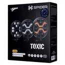 KAMAR X-SPIDER TOXIC L3440 LED tālās gaismas lukturis ar balto pozīcijas un oranžo brīdinājuma gaismu, 80/3/14W, 12/24V, 10+42LED, IP6K9K/IP6K8, 2,5m kabelis, ECE R10/R65/R148/R149, 2 gadu garantija