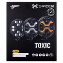 KAMAR X-SPIDER TOXIC L3440 LED tālās gaismas lukturis ar balto pozīcijas un oranžo brīdinājuma gaismu, 80/3/14W, 12/24V, 10+42LED, IP6K9K/IP6K8, 2,5m kabelis, ECE R10/R65/R148/R149, 2 gadu garantija