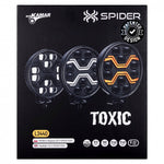 KAMAR X-SPIDER TOXIC L3440 LED tālās gaismas lukturis ar balto pozīcijas un oranžo brīdinājuma gaismu, 80/3/14W, 12/24V, 10+42LED, IP6K9K/IP6K8, 2,5m kabelis, ECE R10/R65/R148/R149, 2 gadu garantija