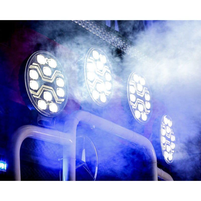 KAMAR X-SPIDER TOXIC L3440 LED tālās gaismas lukturis ar balto pozīcijas un oranžo brīdinājuma gaismu, 80/3/14W, 12/24V, 10+42LED, IP6K9K/IP6K8, 2,5m kabelis, ECE R10/R65/R148/R149, 2 gadu garantija