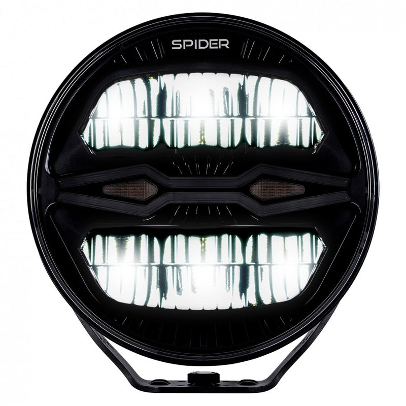 KAMAR X-SPIDER NINJA ROUND LED tālās gaismas lampa L3442 100 W 12/24 V IP69K ar strobo un pozīcijas gaismu