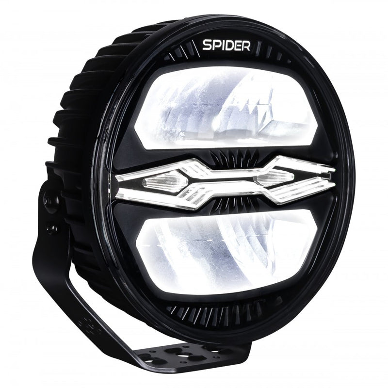 KAMAR X-SPIDER NINJA ROUND LED tālās gaismas lampa L3442 100 W 12/24 V IP69K ar strobo un pozīcijas gaismu