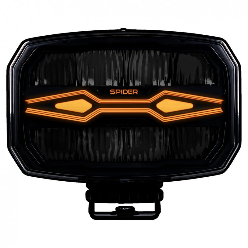 KAMAR X-SPIDER NINJA OVAL LED tālās gaismas lampa L3443 80 W 12/24 V IP69K ar strobo un pozīcijas gaismu