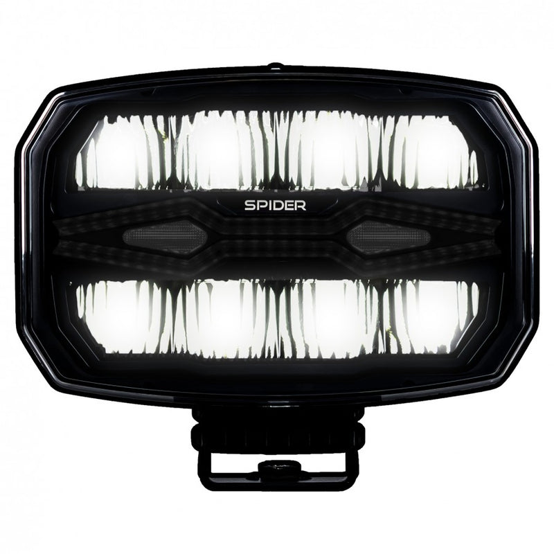 KAMAR X-SPIDER NINJA OVAL LED tālās gaismas lampa L3443 80 W 12/24 V IP69K ar strobo un pozīcijas gaismu