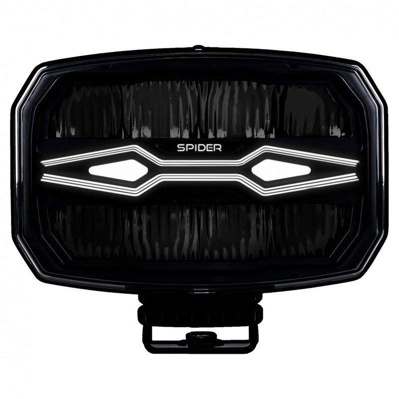 KAMAR X-SPIDER NINJA OVAL LED tālās gaismas lampa L3443 80 W 12/24 V IP69K ar strobo un pozīcijas gaismu