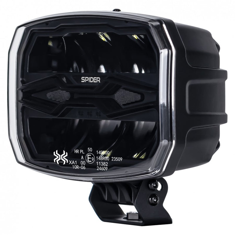 KAMAR X-SPIDER NINJA OVAL LED tālās gaismas lampa L3443 80 W 12/24 V IP69K ar strobo un pozīcijas gaismu