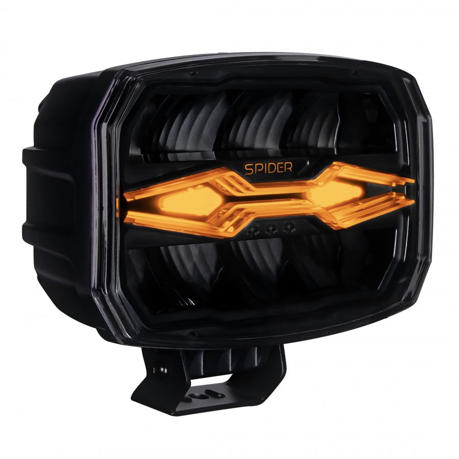 KAMAR X-SPIDER NINJA OVAL LED High-Beam Headlight L3443 80 W 12/24 V IP69K with Strobe and Parking Light