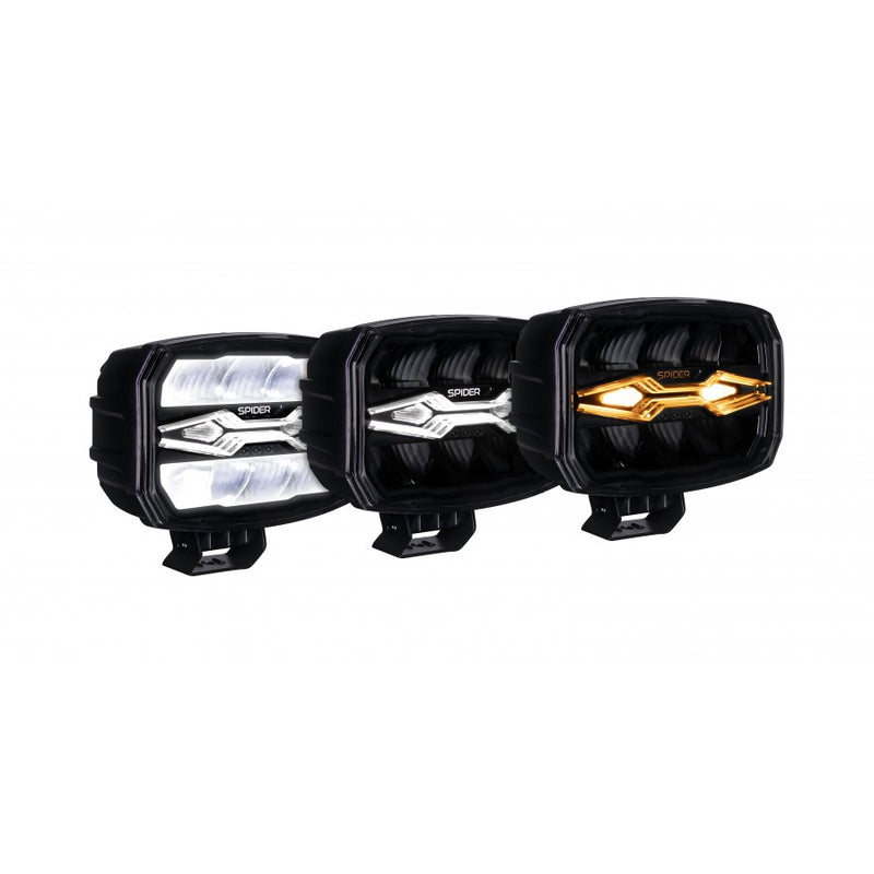 KAMAR X-SPIDER NINJA OVAL LED tālās gaismas lampa L3443 80 W 12/24 V IP69K ar strobo un pozīcijas gaismu