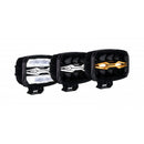 KAMAR X-SPIDER NINJA OVAL LED tālās gaismas lampa L3443 80 W 12/24 V IP69K ar strobo un pozīcijas gaismu