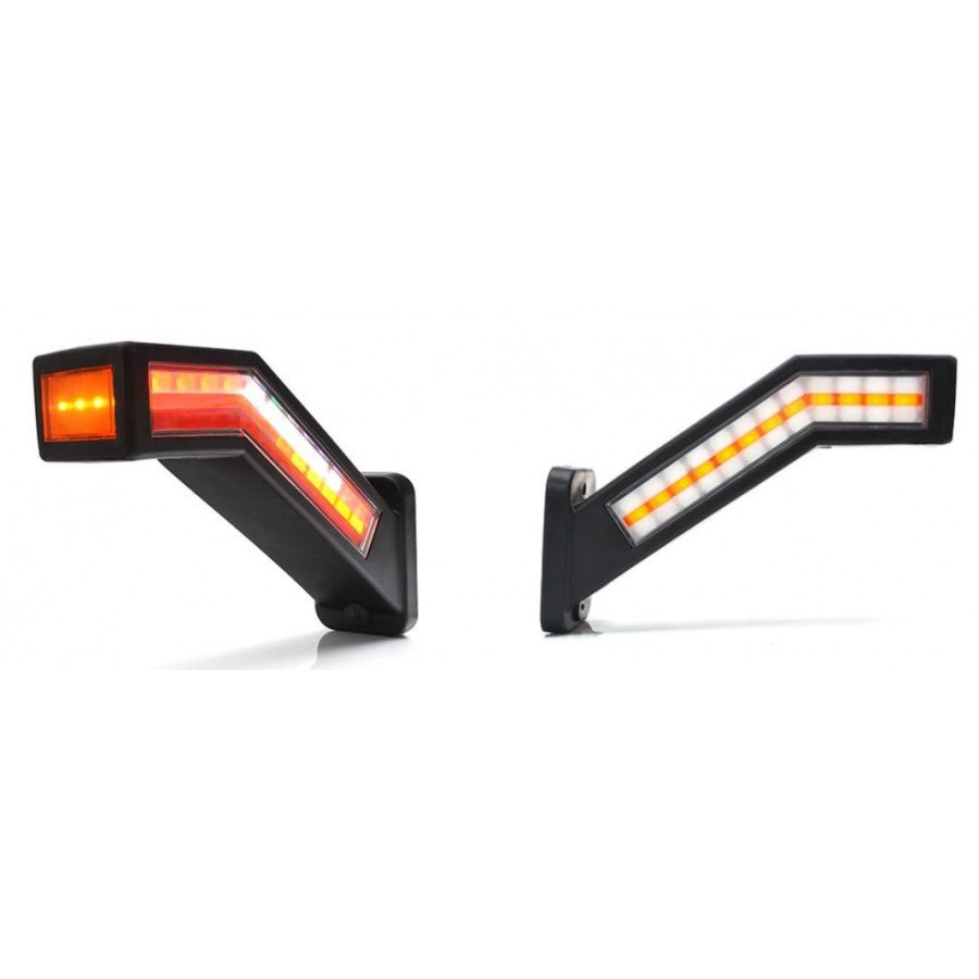 KAMAR LED Combination Taillight W168.9DD 12–24V with Dynamic Turn Signal, Left
