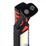 KAMAR LED rokas lukturis ar magnētu LA-KMR4, 3 W darba lampa ar COB LED apgaismojumu