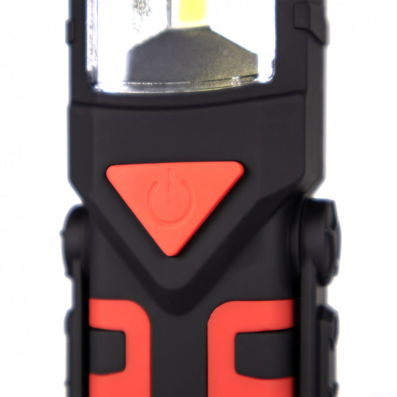 KAMAR LED rokas lukturis ar magnētu LA-KMR4, 3 W darba lampa ar COB LED apgaismojumu
