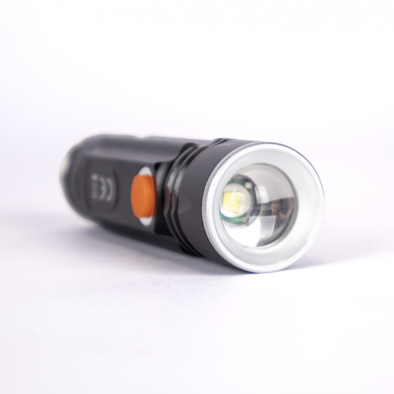 KAMAR Taktiskais LED lukturis LAT-KMR8 ar USB uzlādi un akumulatoru, pārnēsājams darba un kempinga lukturis