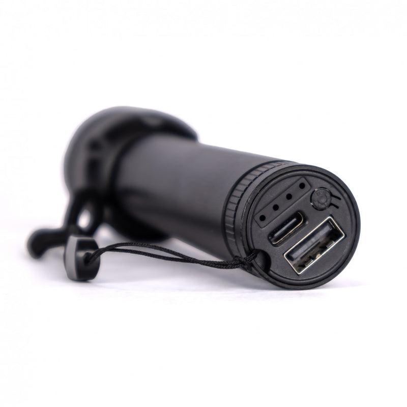 KAMAR Taktiskais LED lukturis LAT-KMR9 ar USB uzlādi un akumulatoriem 2 x 1200 mAh