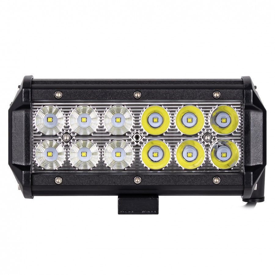 LED darba gaismas panelis 12 LED Combo labās puses ar Flood un Spot apgaismojumu 12/24 V kravas automašīnām, traktoriem un speciālajai tehnikai