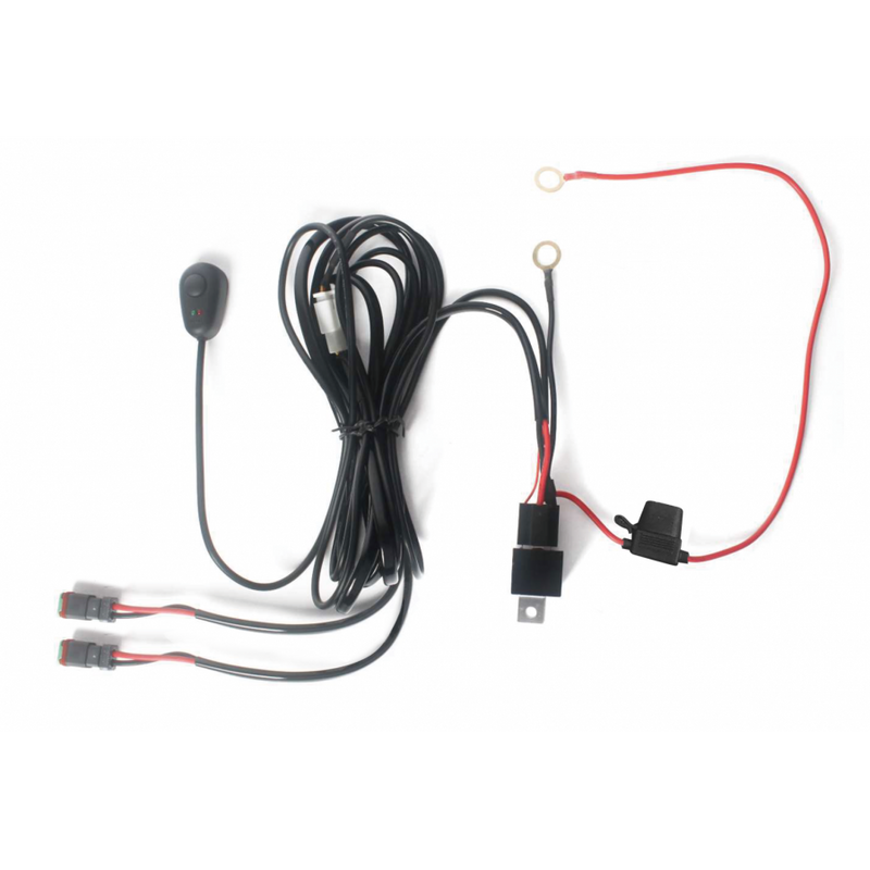 KAMAR LB0062-2 vadu instalācijas komplekts 2 LED darba lukturiem, 2x2,5m, 12V, lukturiem līdz 120W, 2 gadu garantija