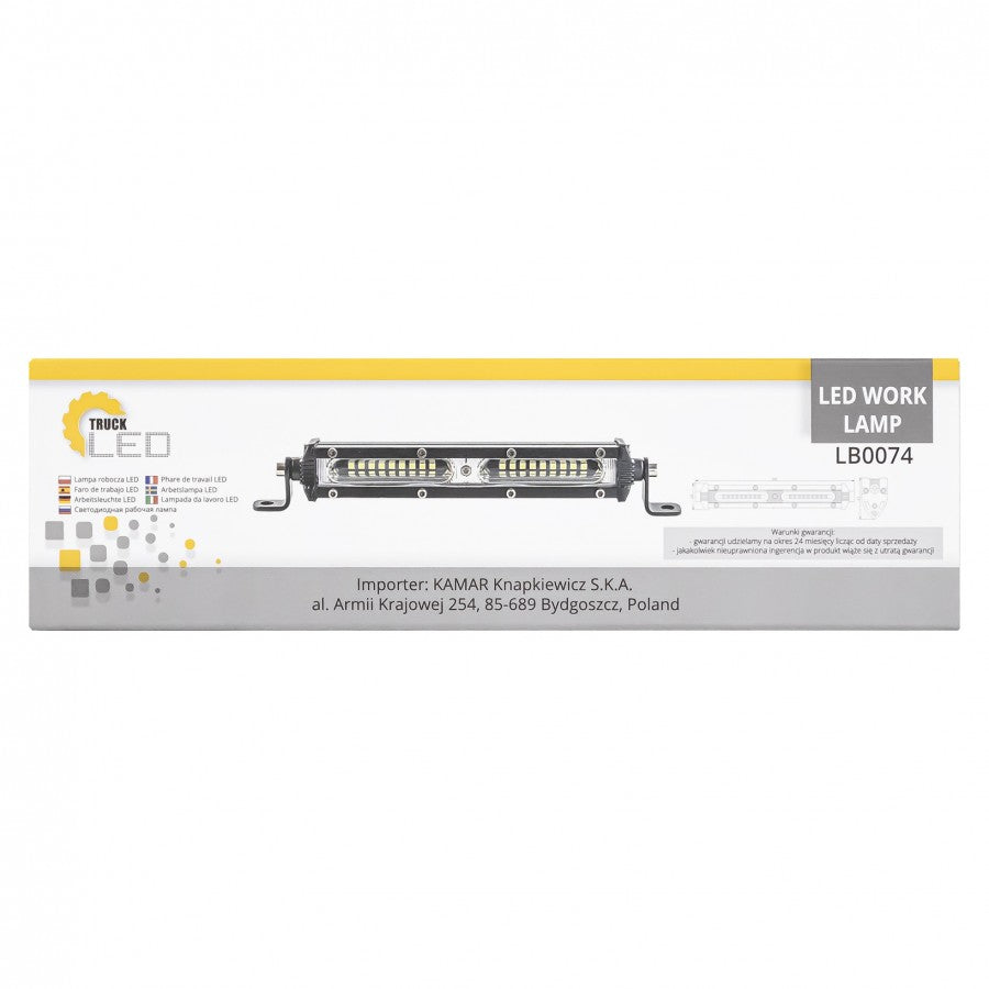 Рабочая светодиодная панель KAMAR LED LB0074 16,4 Вт 1200 лм 12/24 В SPOT с 18 светодиодами и ECE R10