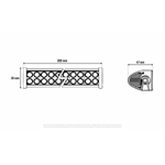 KAMAR LED darba gaismas panelis LB0075 36 W 1600 lm 12/24 V SPOT ar 24 LED un ECE R10